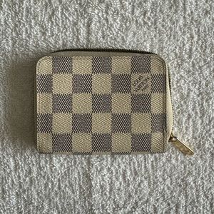 Louis Vuitton Damier Azur Zippy Coin Purse Wallet